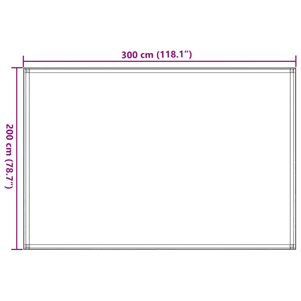 310677 vidaXL Tent Carpet 200x300 cm Anthracite