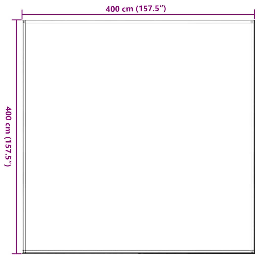 310691 vidaXL Tent Carpet 400x400 cm Anthracite