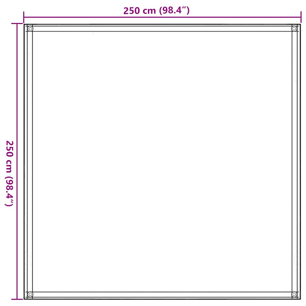 Tent Carpet 250x250 cm Blue HDPE