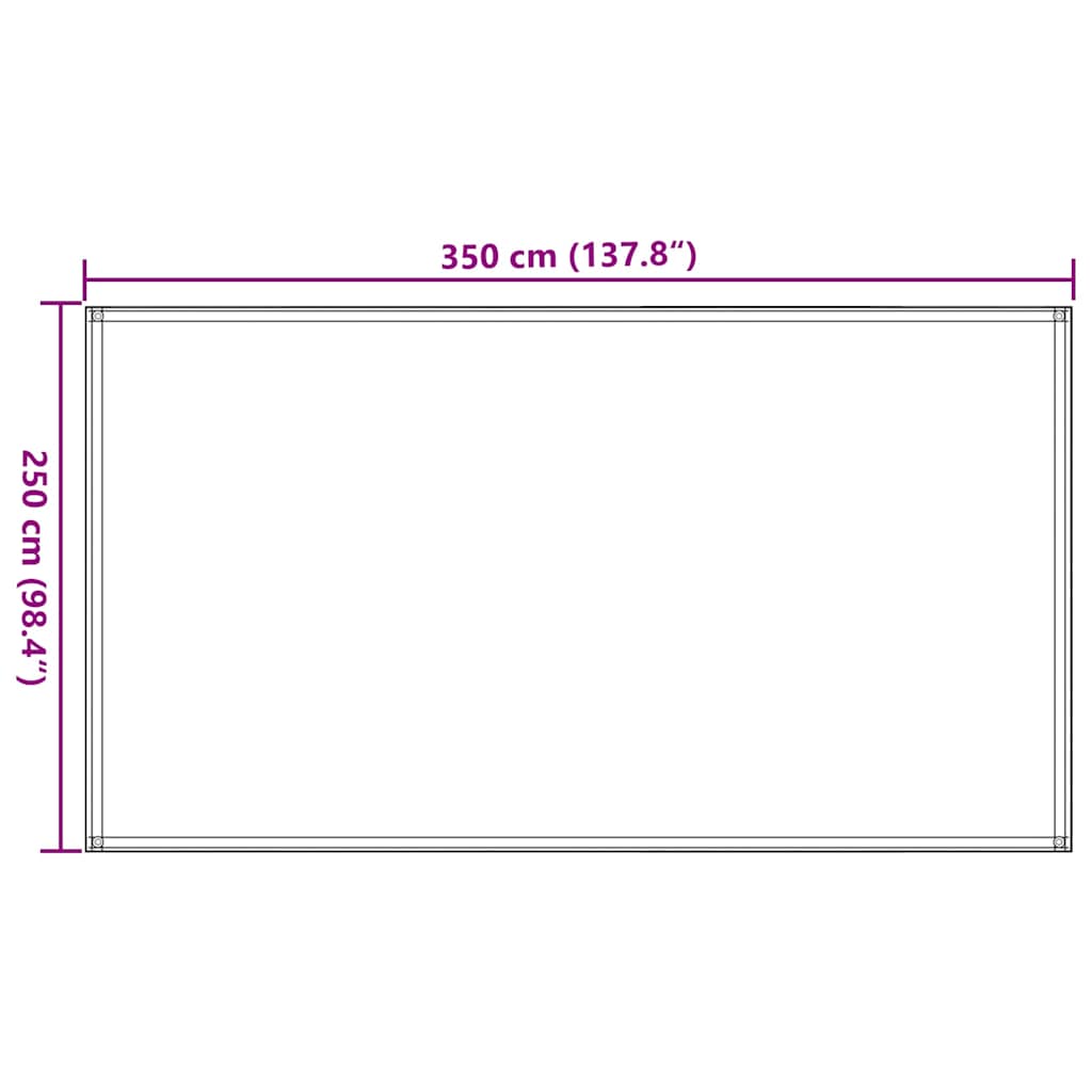310722 vidaXL Tent Carpet 250x350 cm Blue