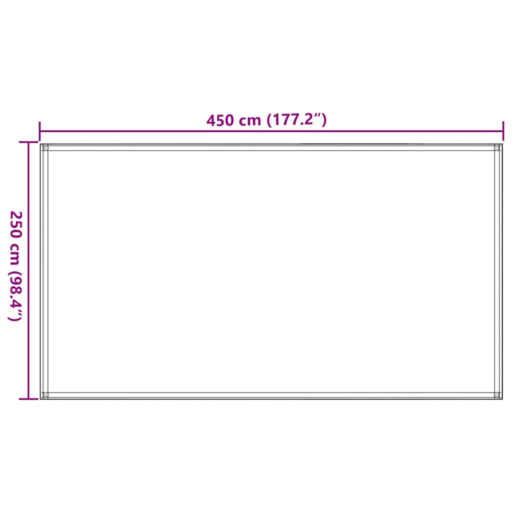 310724 vidaXL Tent Carpet 250x450 cm Blue