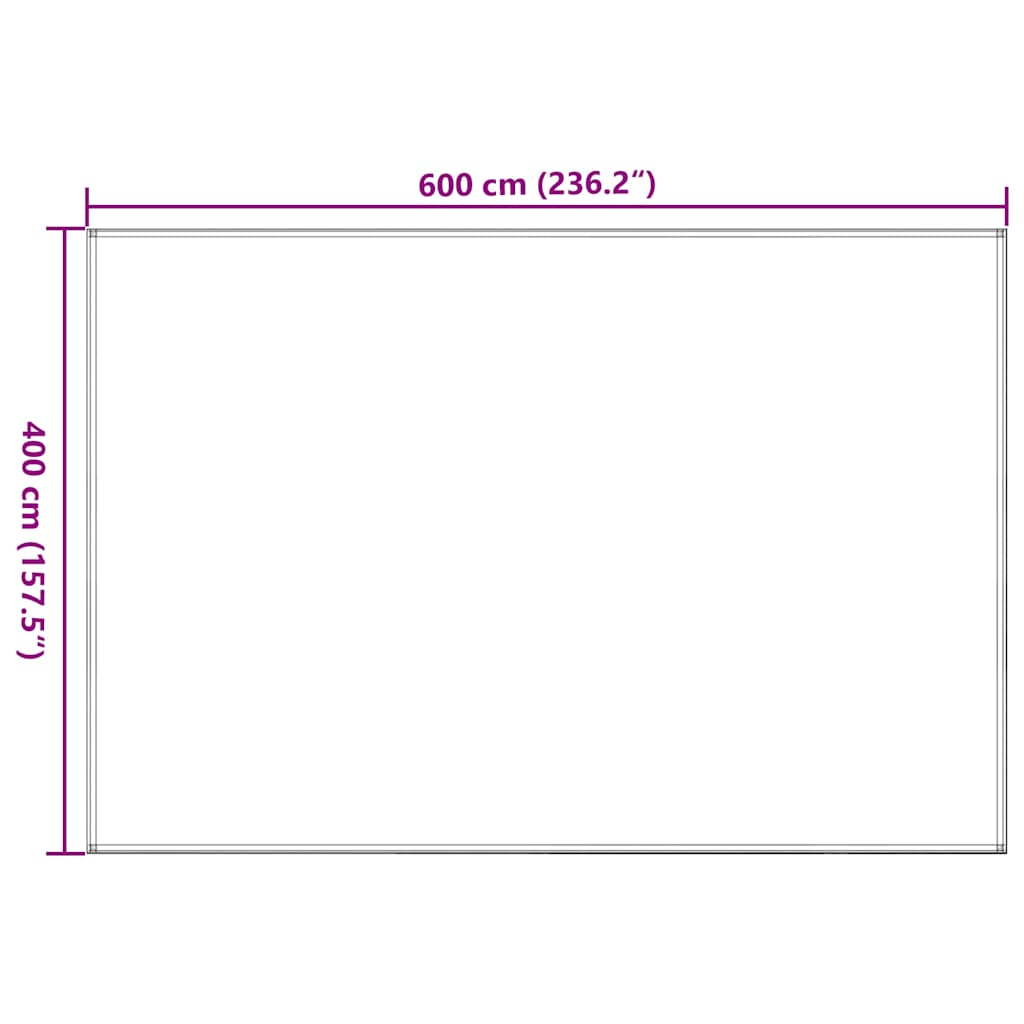 310733 vidaXL Tent Carpet 400x600 cm Blue HDPE
