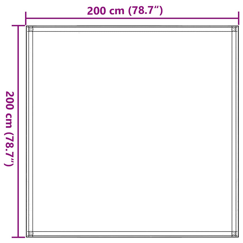 310756 vidaXL Tent Carpet 200x200 cm Beige