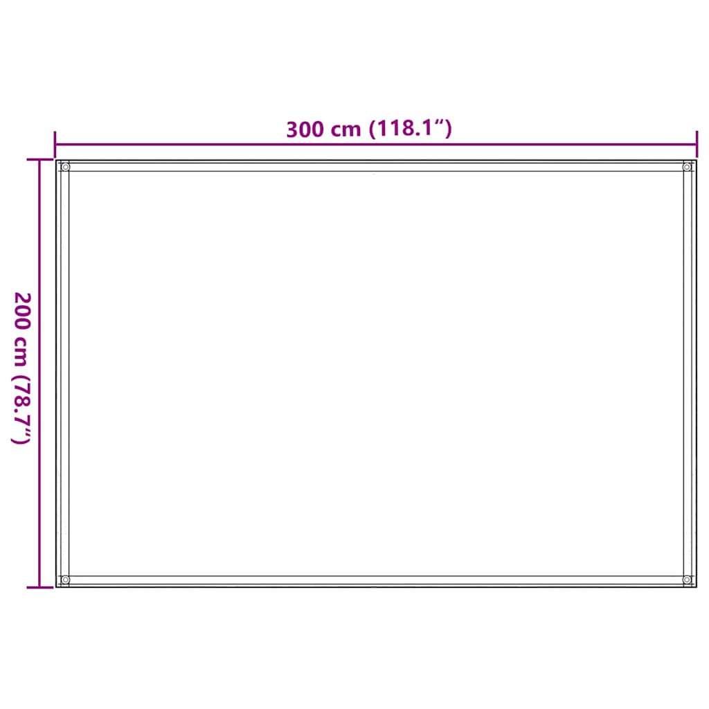 310757 vidaXL Tent Carpet 200x300 cm Beige