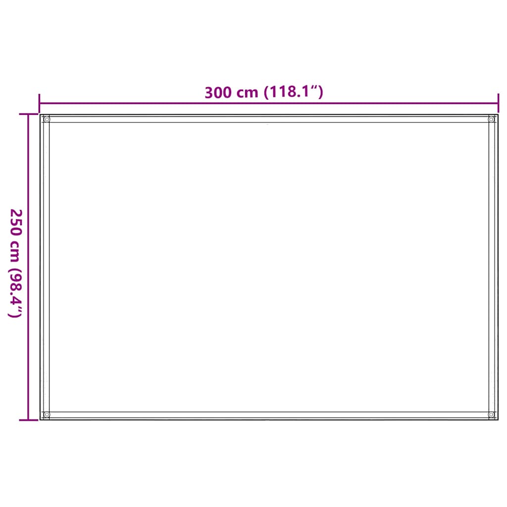 310761 vidaXL Tent Carpet 250x300 cm Beige