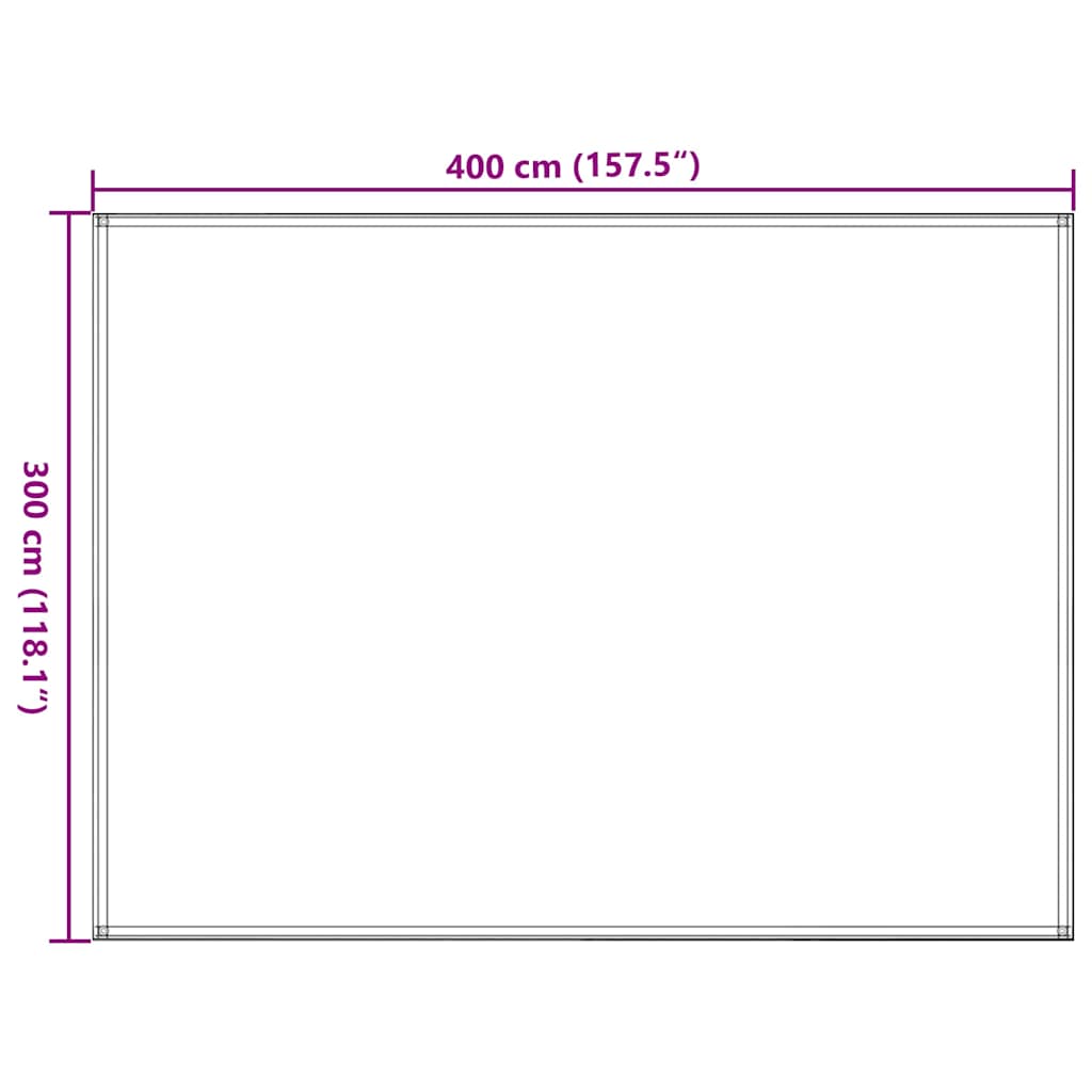 310808 vidaXL Tent Carpet 300x400 cm Brown