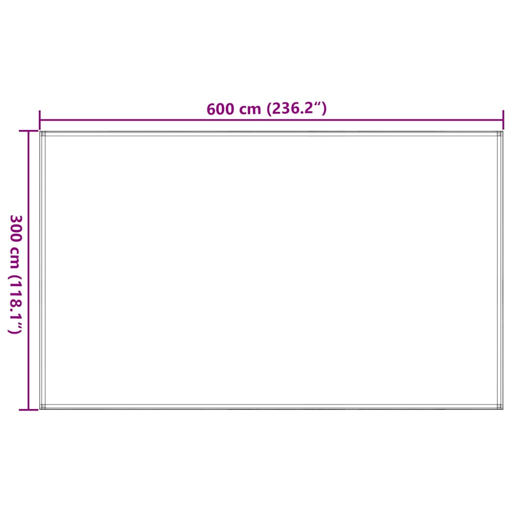 310810 vidaXL Tent Carpet 300x600 cm Brown