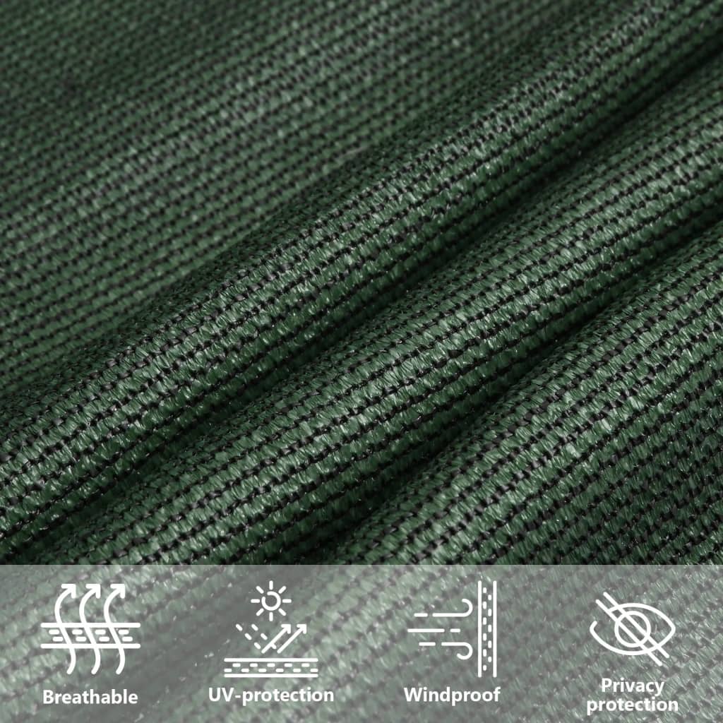 311479 vidaXL Sunshade Sail 160 g/m² Dark Green 4x4x5,8 m HDPE