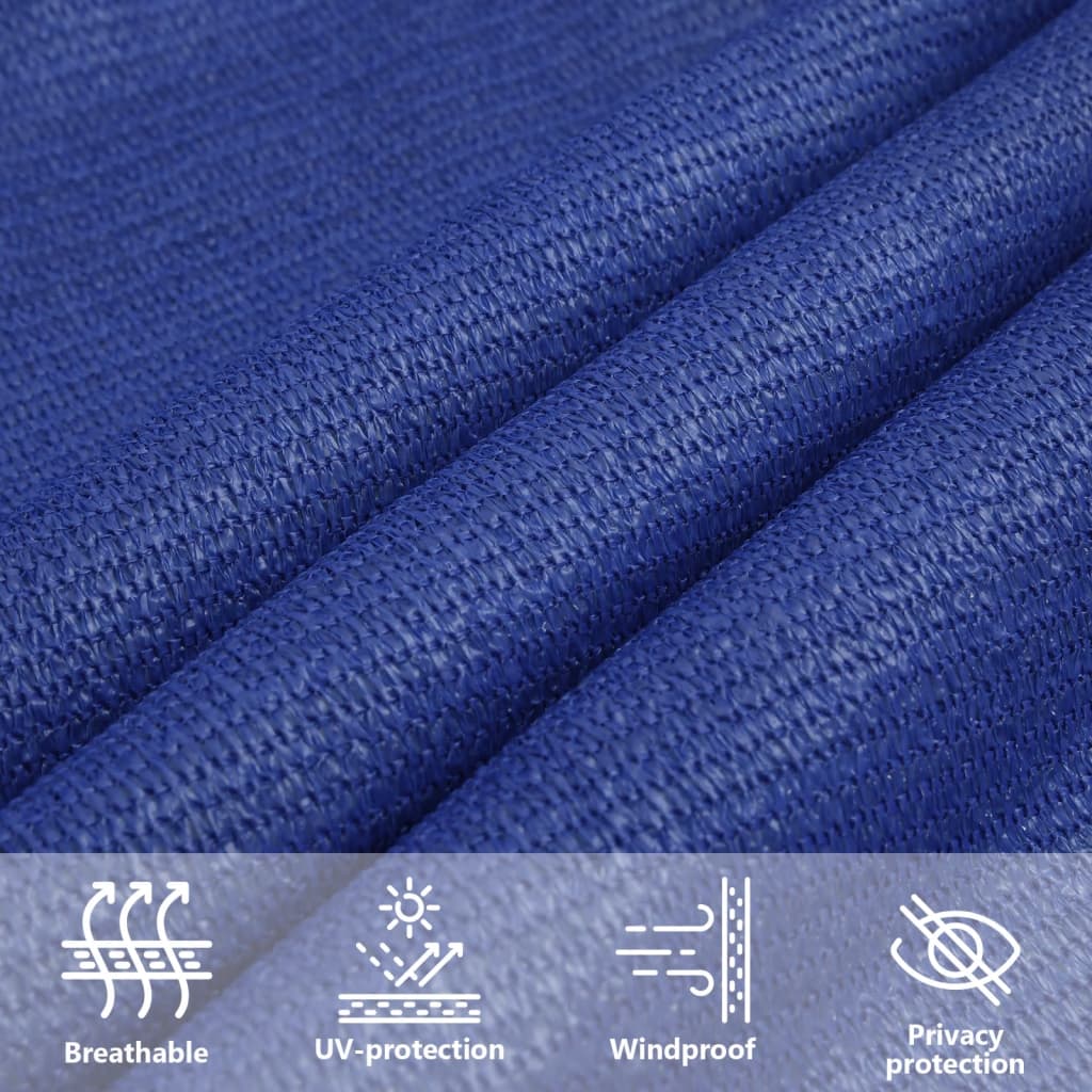 311510 vidaXL Sunshade Sail 160 g/m² Blue 2,5x4,5 m HDPE