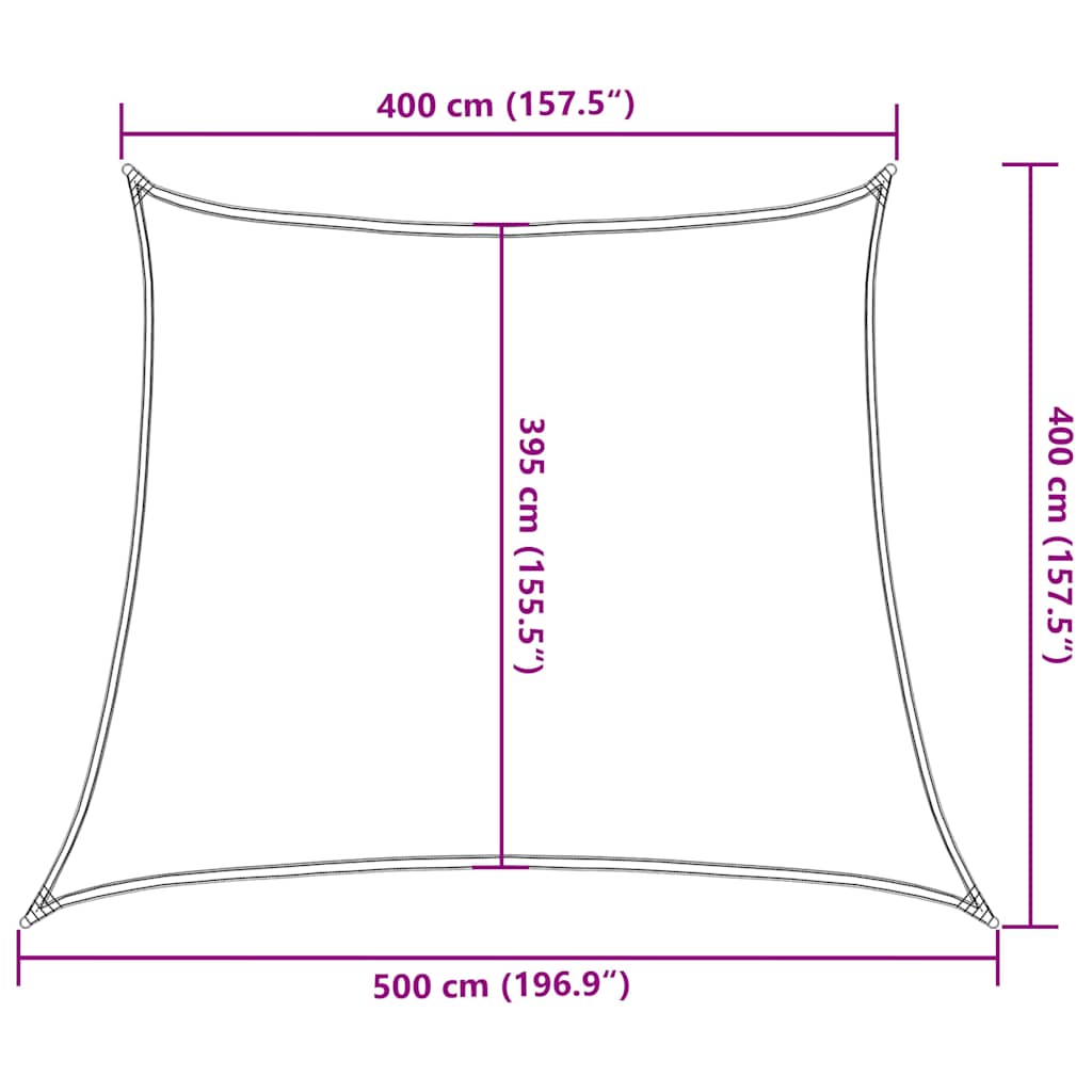 Sunshade Sail 160 g/m² Trapezium Brown 4/5x4 m HDPE
