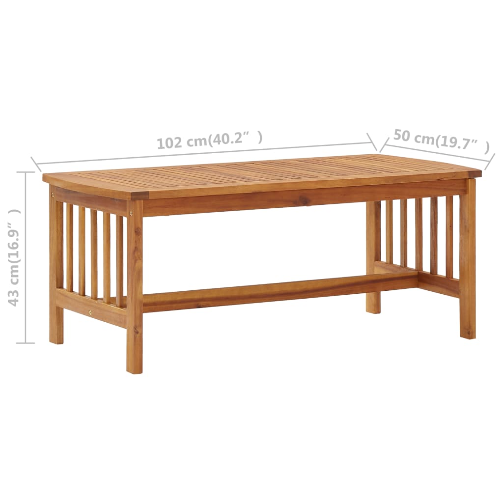 Garden Lounge Set | Brown | Solid acacia wood | Medium | Durable