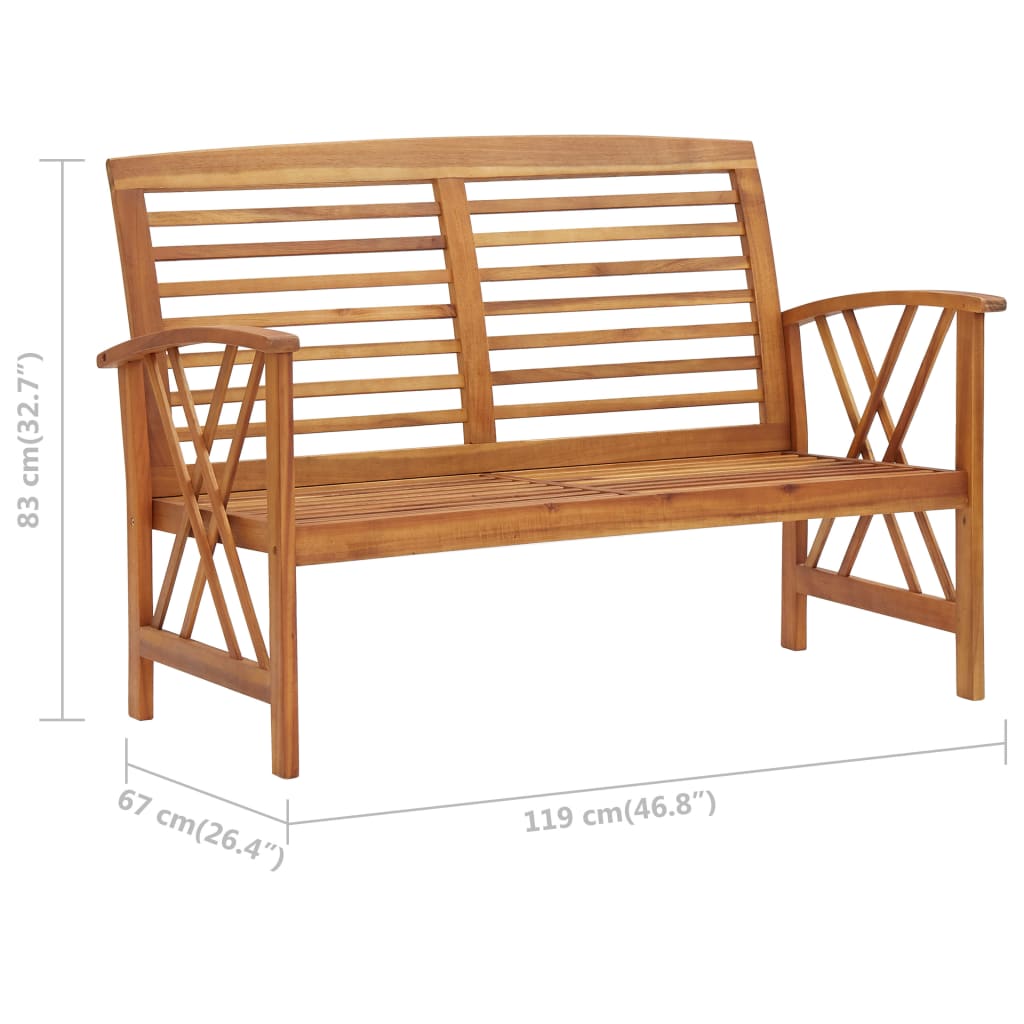 Patio Bench | Durable | Garden Bench | Rectangular | Traditional