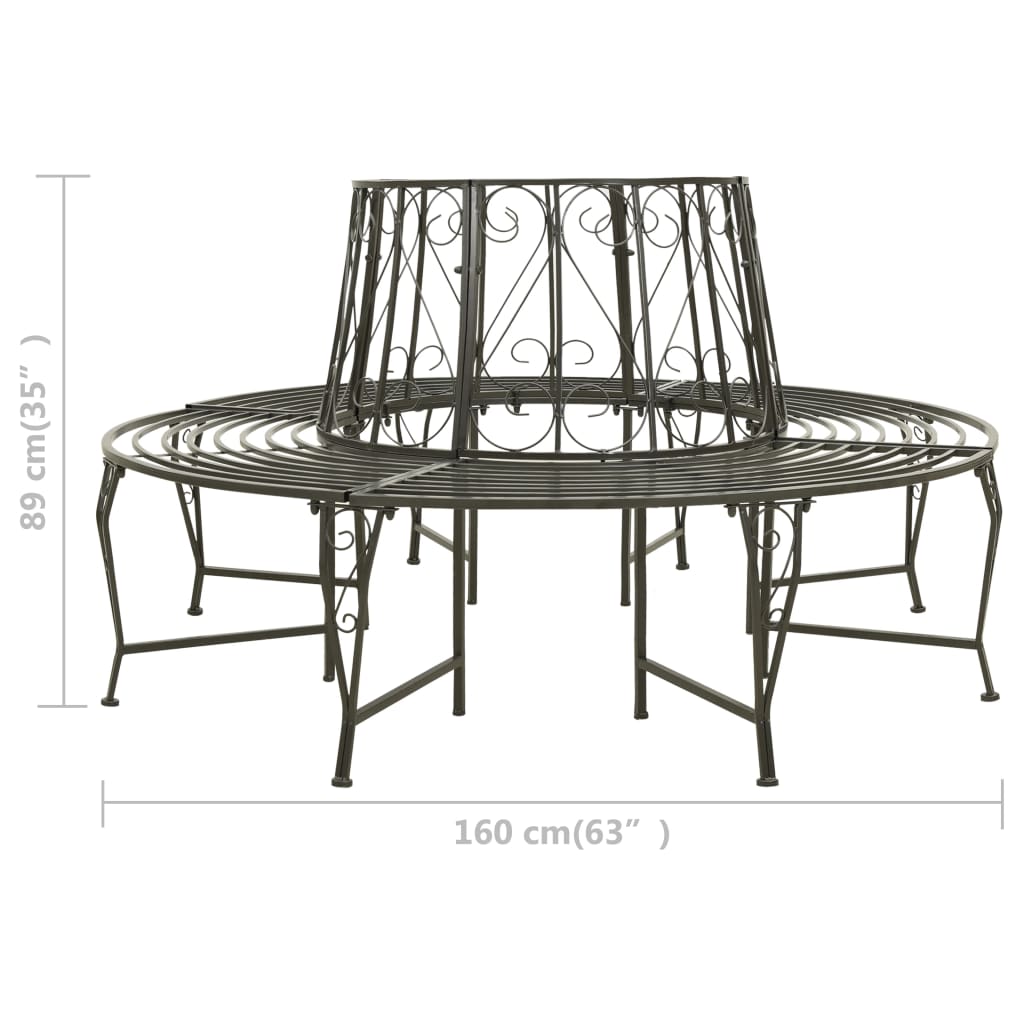 Tree benches 1-Seater Ø 160 x 89 cm Steel