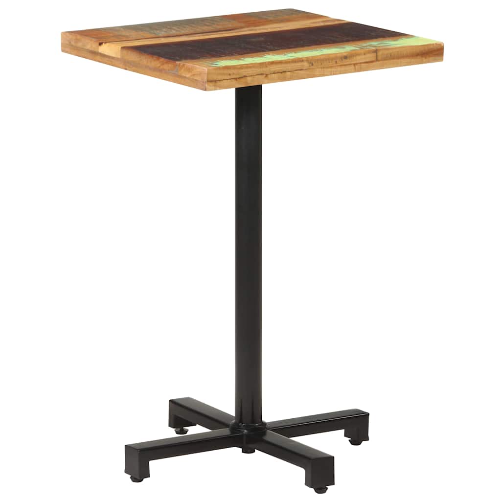 320286 vidaXL Bistro Table Square 50x50x75 cm Solid Reclaimed Wood