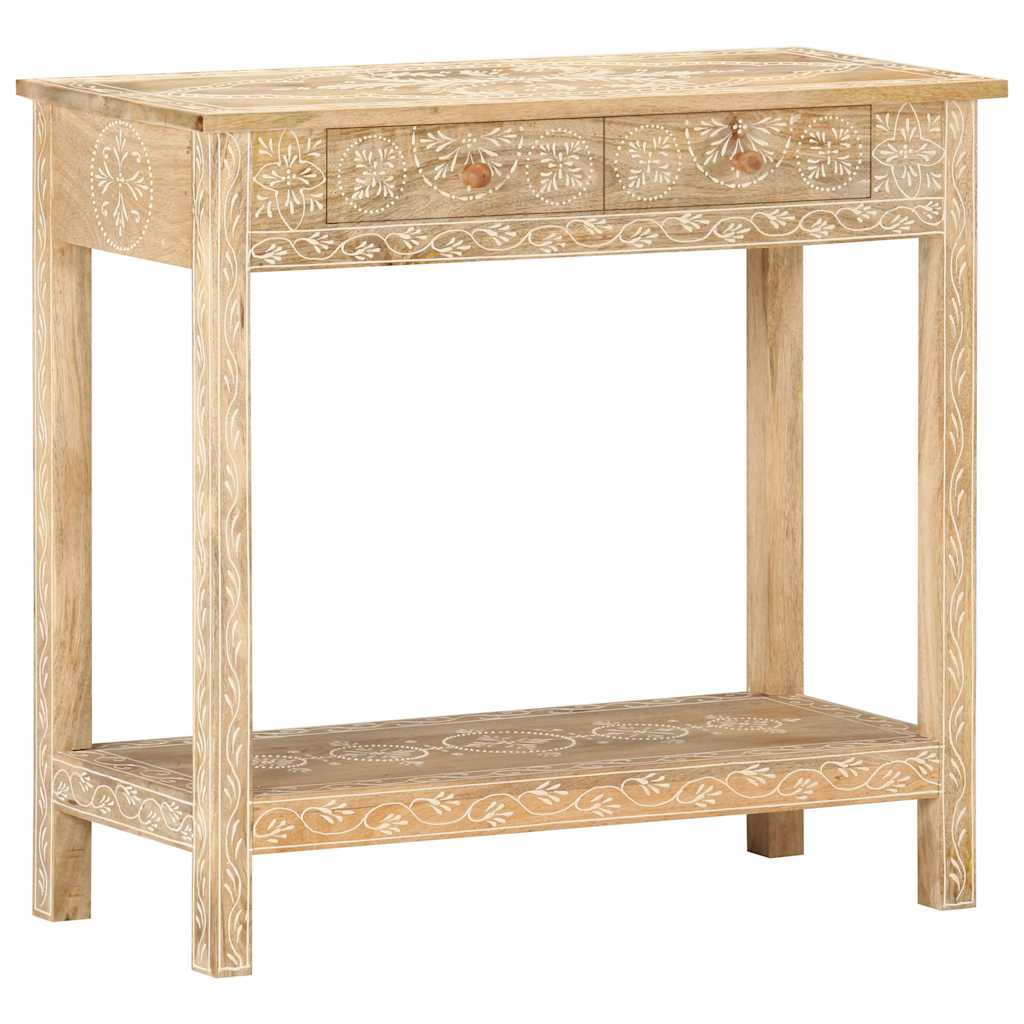320379 vidaXL Console Table 80x35x74 cm Solid Mango Wood