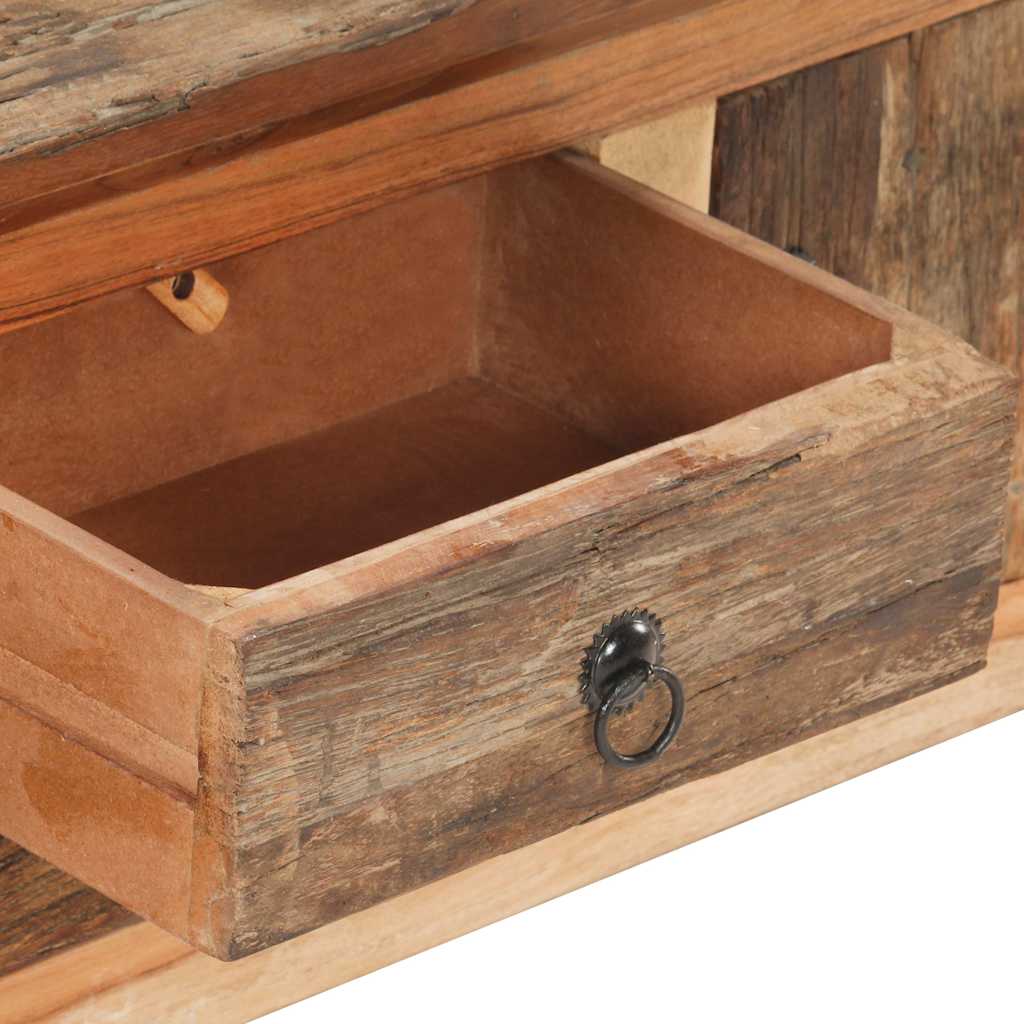 320380 vidaXL TV Cabinet 120x30x40 cm Solid Acacia Wood and Reclaimed Wood