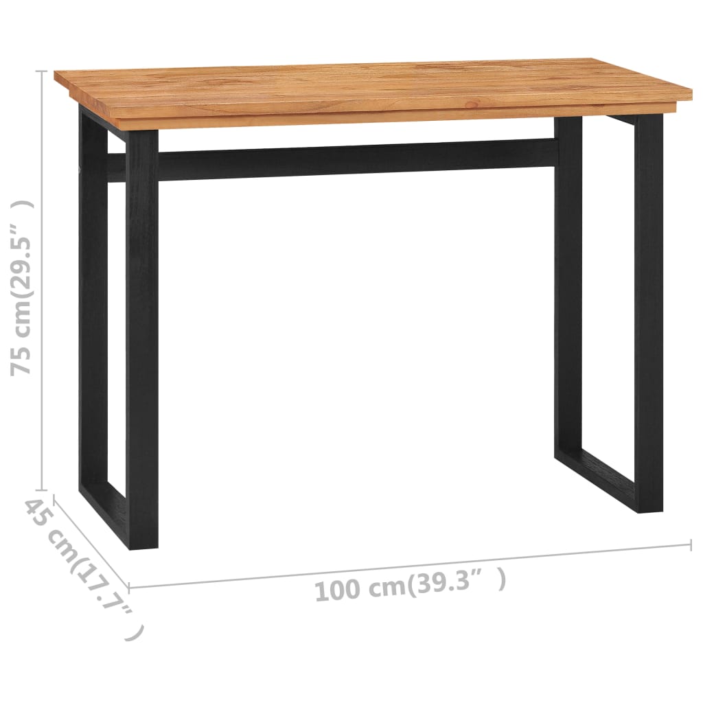 Desk 100x45x75 cm Solid Teak Wood