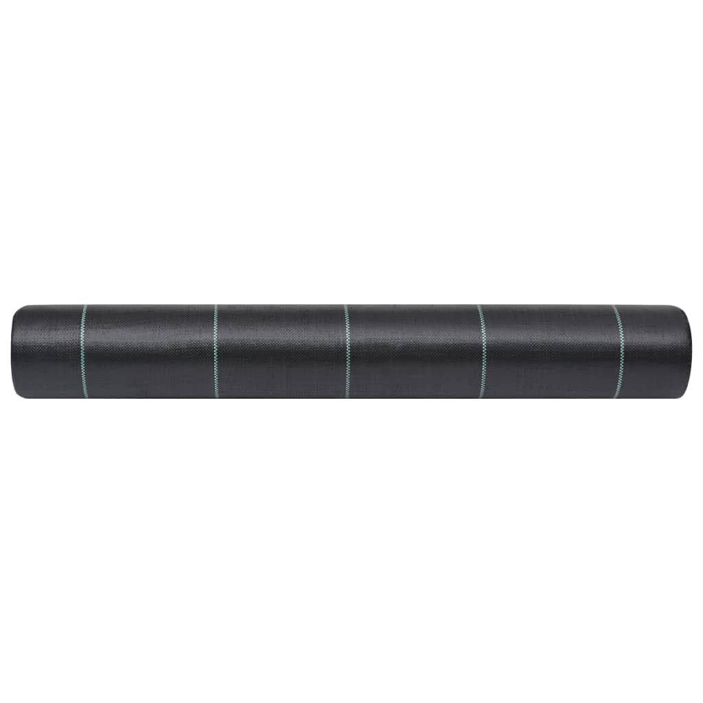 313063 vidaXL Weed & Root Control Mat Black 1x200 m PP