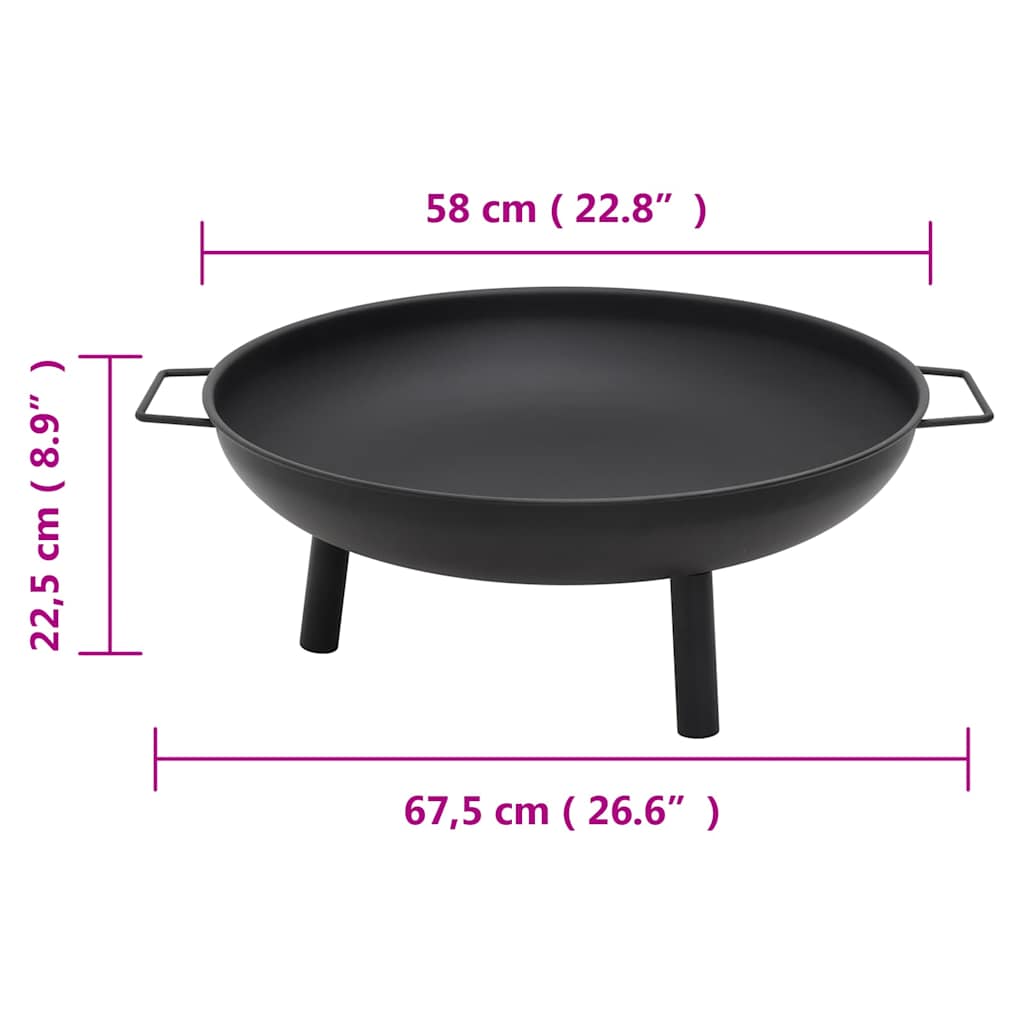 Fire Pit 67,5x58x22,5 cm Steel