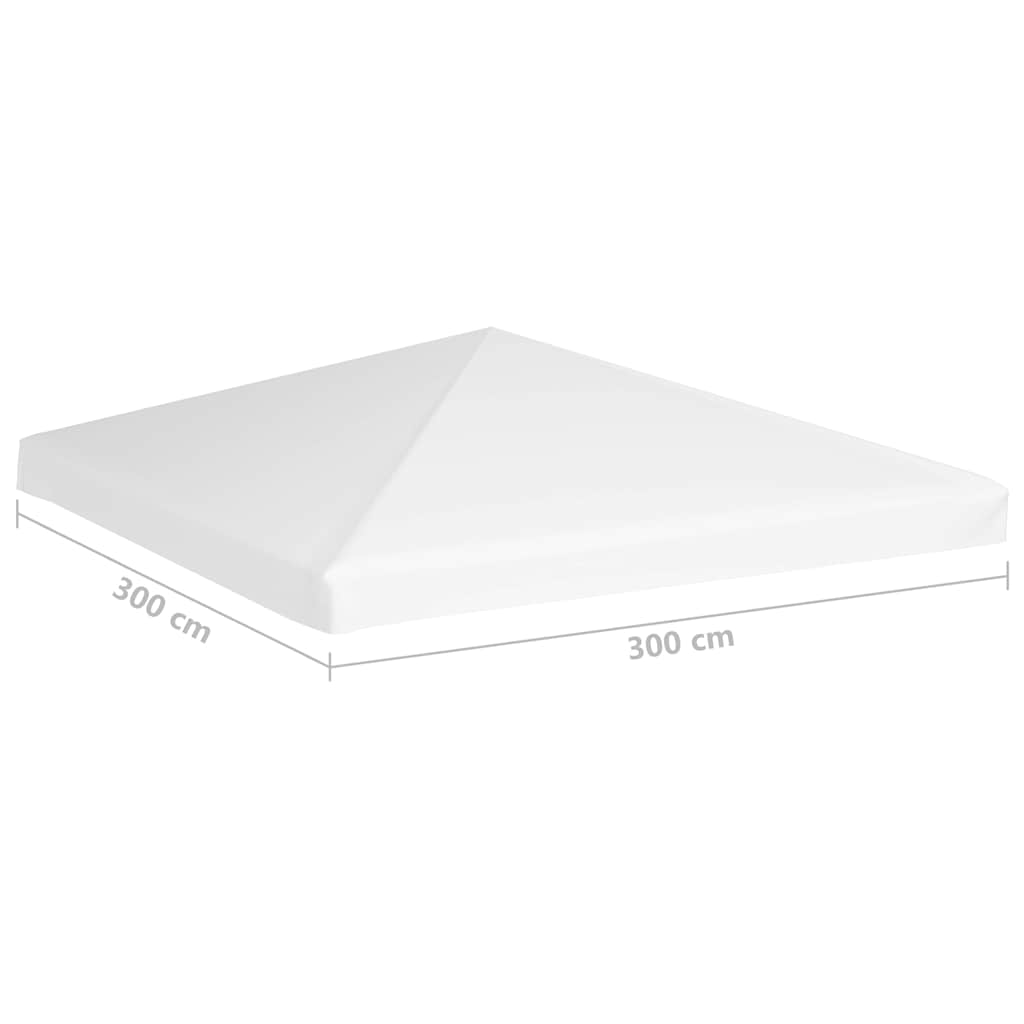 312080 vidaXL Gazebo Top Cover 270 g/m² 3x3 m White