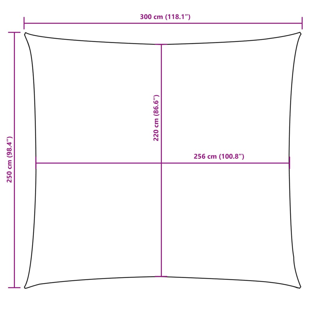 135810 vidaXL Sunshade Sail Oxford Fabric Rectangular 2,5x3 m Brown