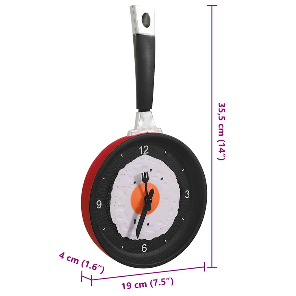 Wall Clock | Multicolour | ABS | 18.8 x 4.3 x 35.4 cm | Decorative Inlays