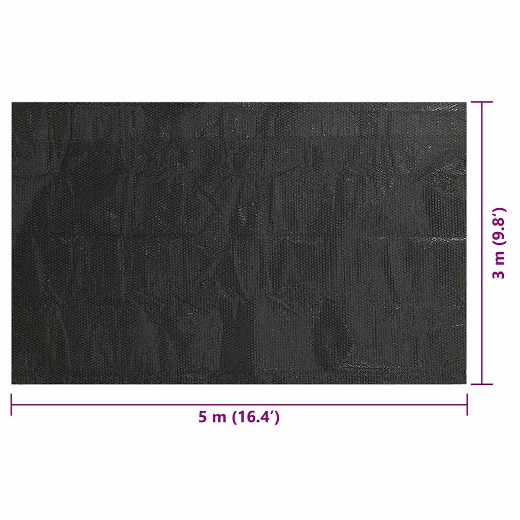 Rectangular Pool Cover 500x300 cm PE Black