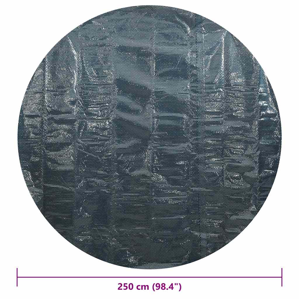 Solar Pool Cover 250 x 250 cm 0.1 mm Round 0.1 mm PE