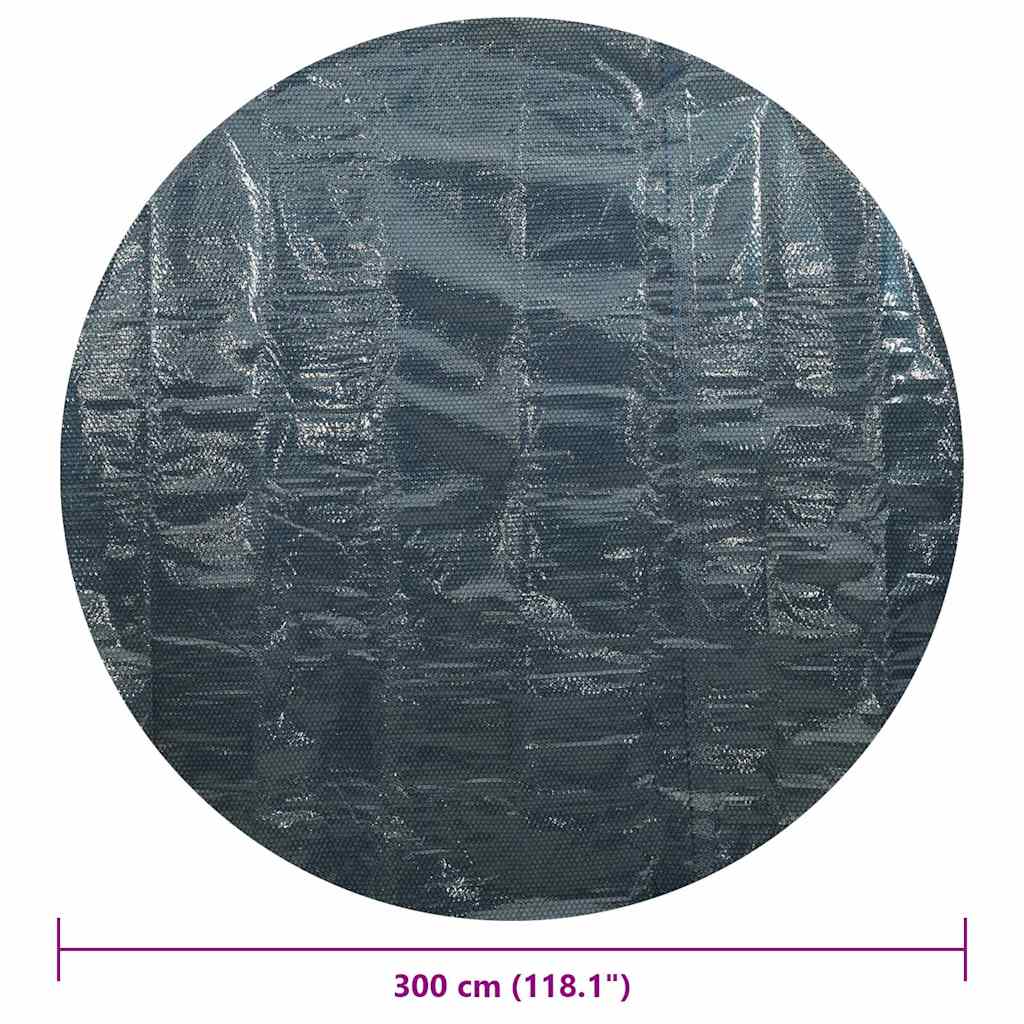 Solar Pool Cover 356 x 356 cm 0.1 mm Round 0.1 mm PE