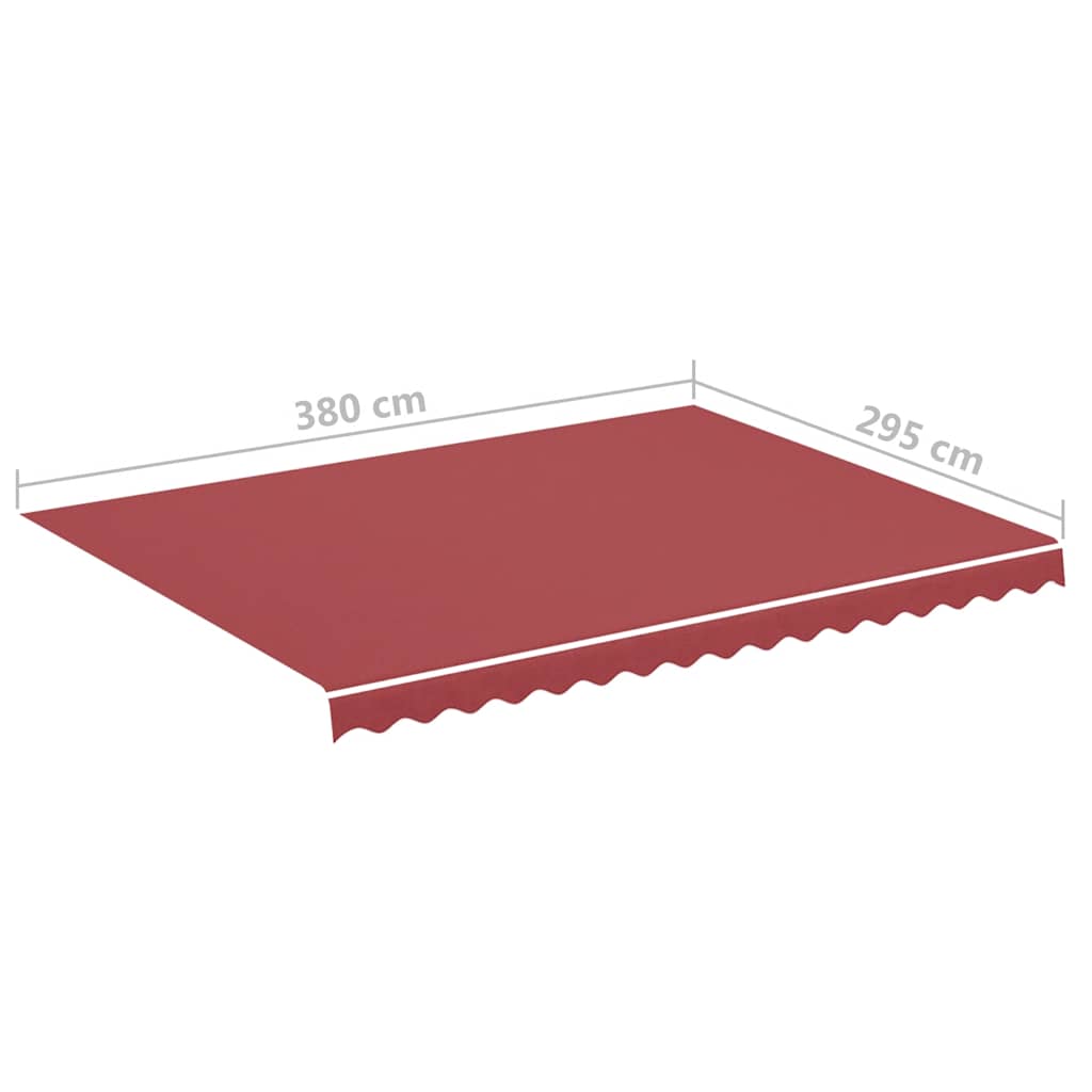 Awning Replacement Fabric Burgundy Red 400x300 cm Polyester