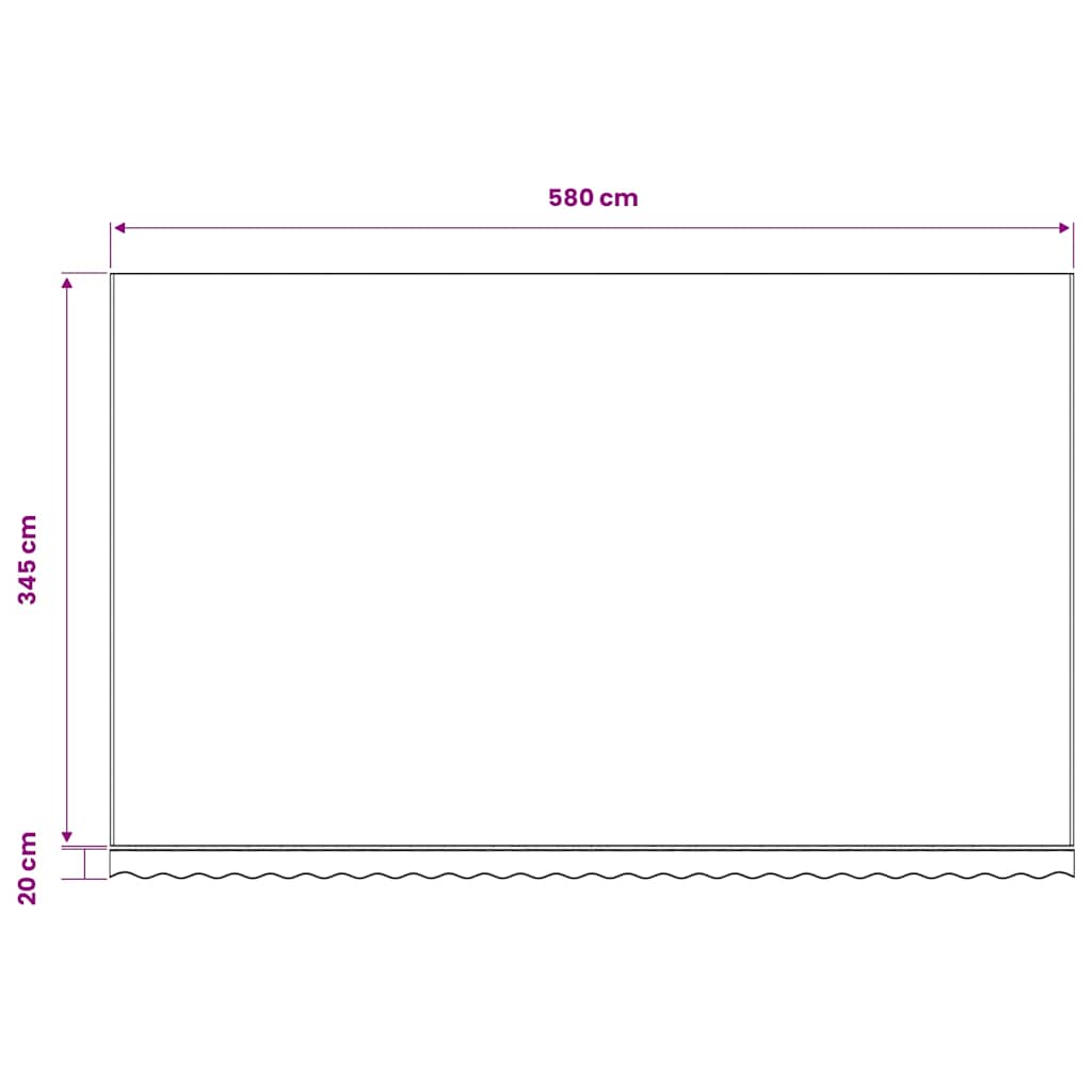Awning Replacement Fabric Burgundy Red 600x350 cm Polyester