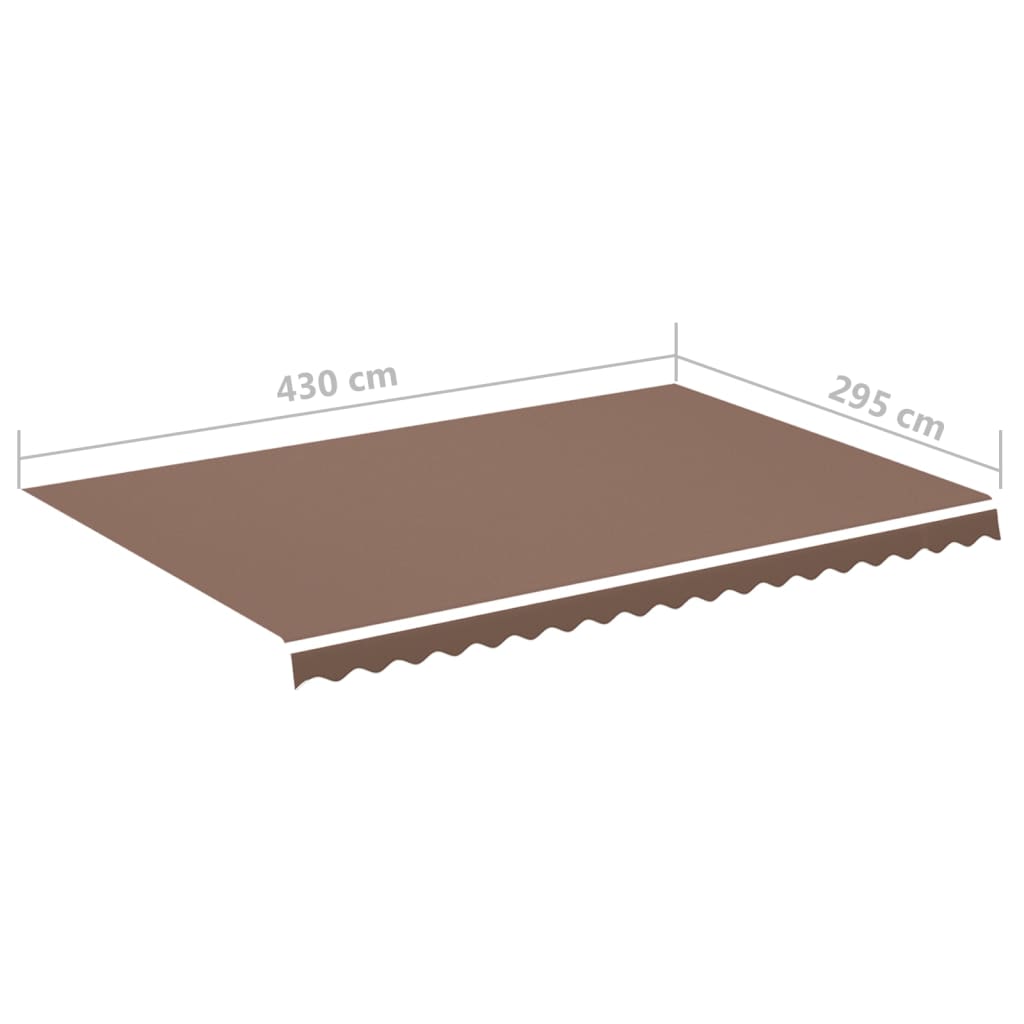 Awning Replacement Fabric Brown 450x300 cm Polyester