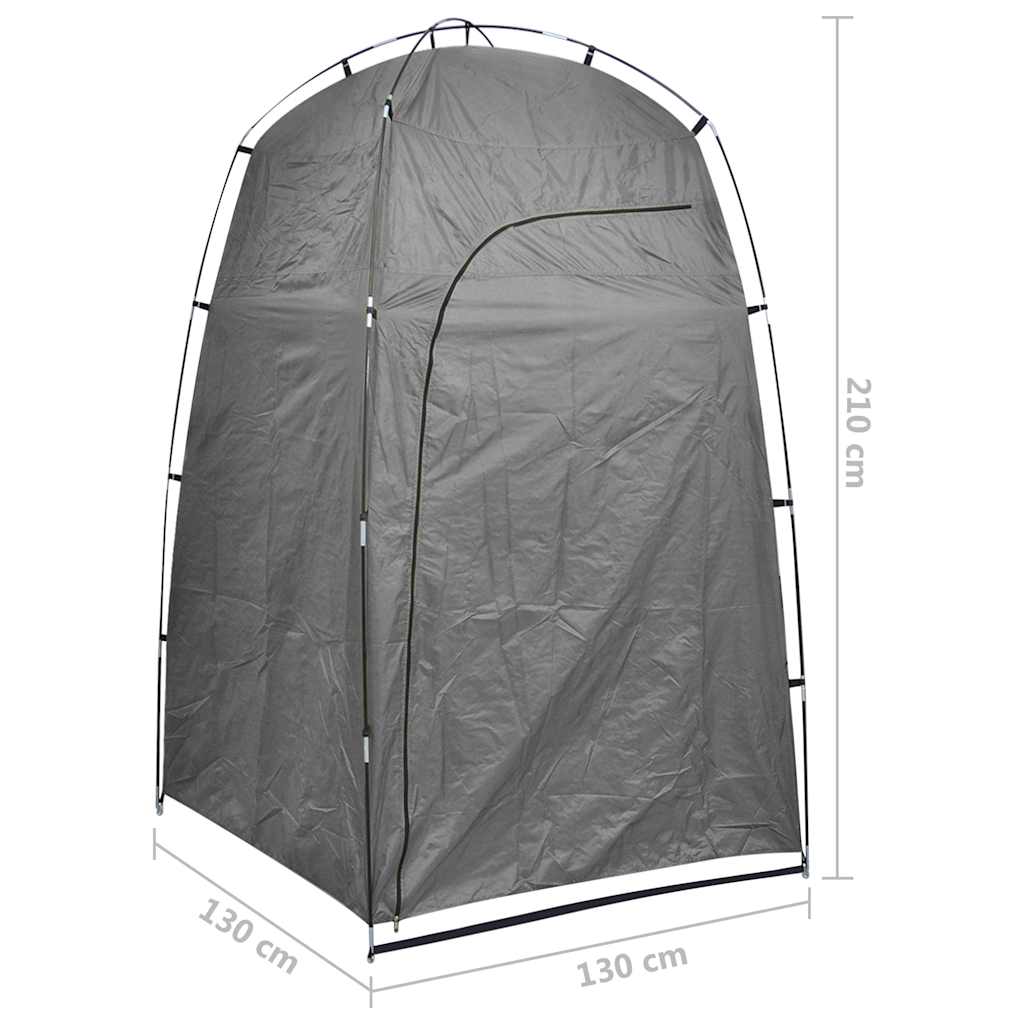 93038 vidaXL Shower WC Changing Tent Grey