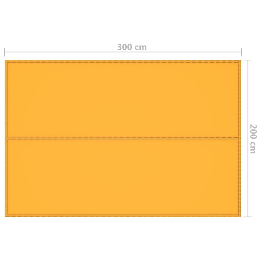 Outdoor Tarp 3x2 m Yellow