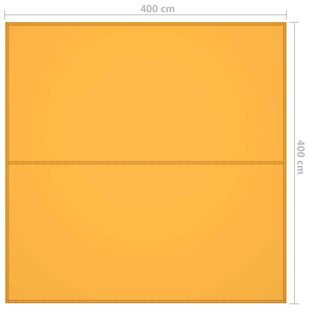 Outdoor Tarp 4x4 m Yellow
