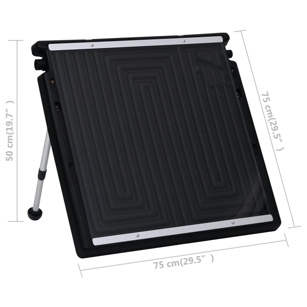 313987 vidaXL Pool Solar Heating Panel 75x75 cm