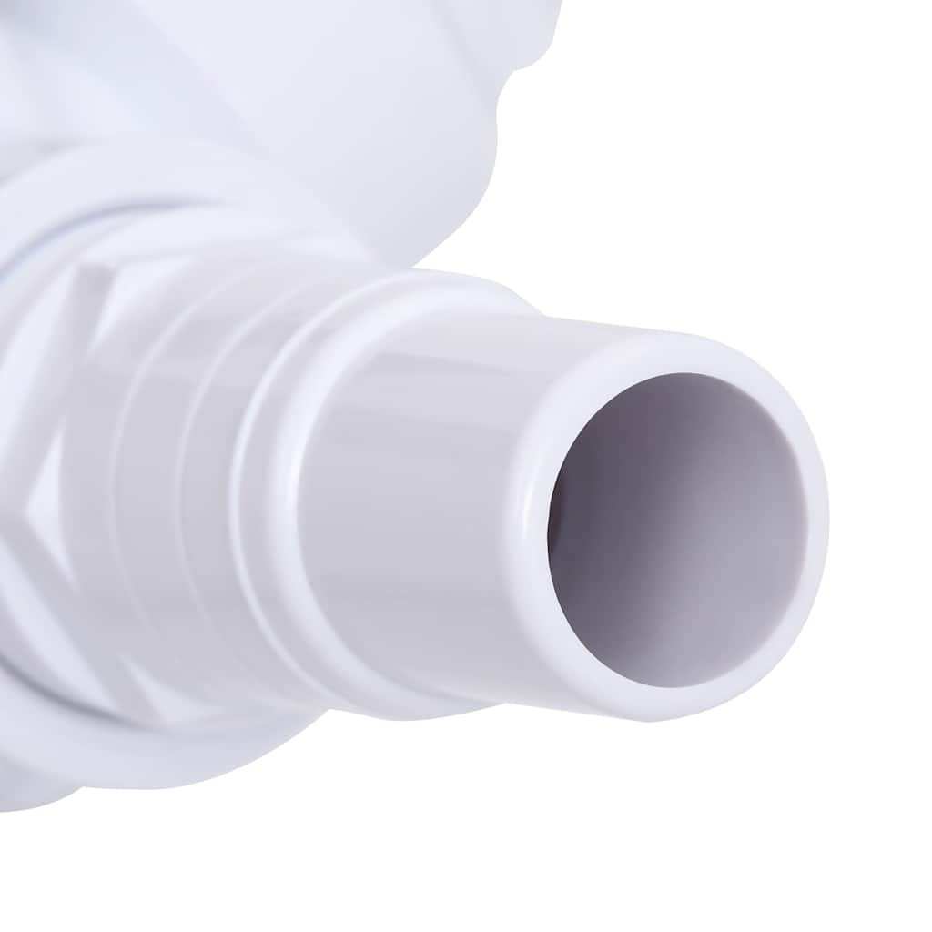 313995 vidaXL Swimming Pool 3-Way Ball Valve White and Black