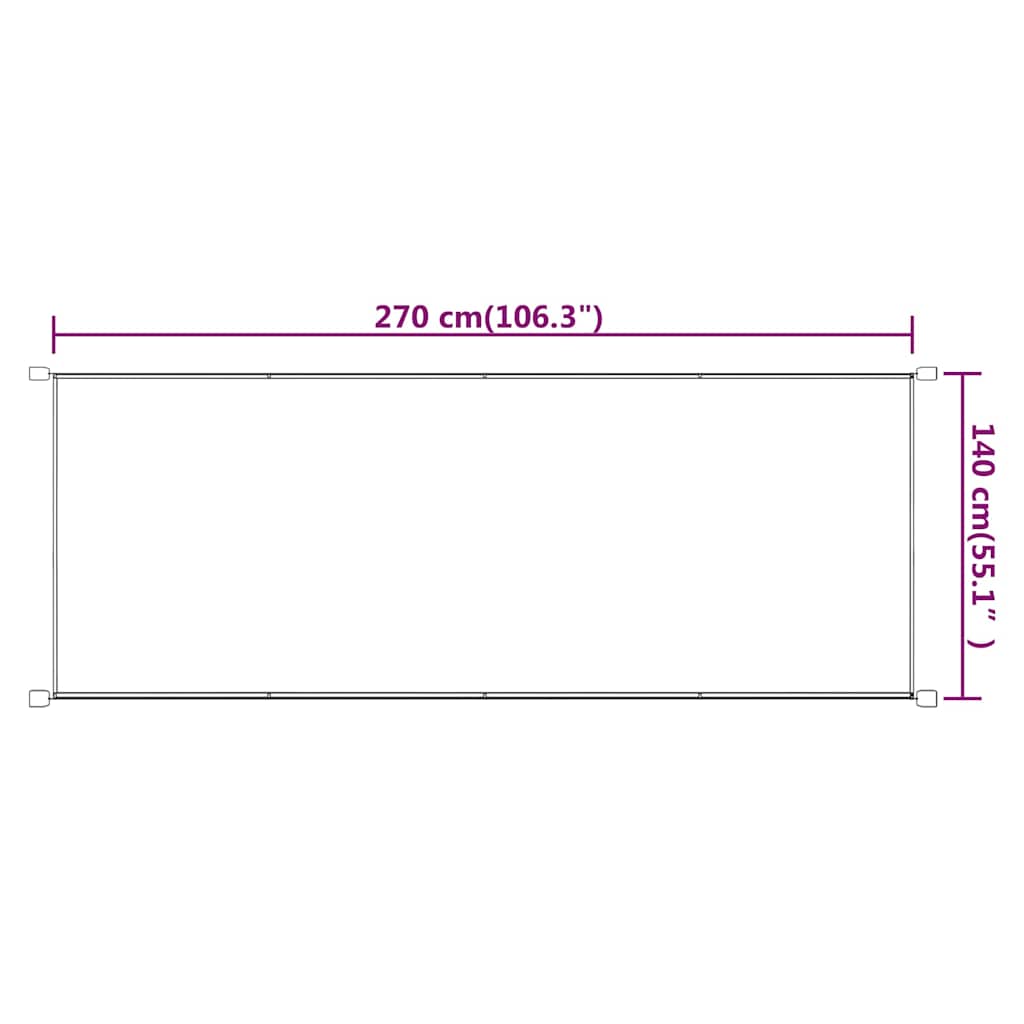 148458 vidaXL Vertical Awning Blue 140x270 cm Oxford Fabric