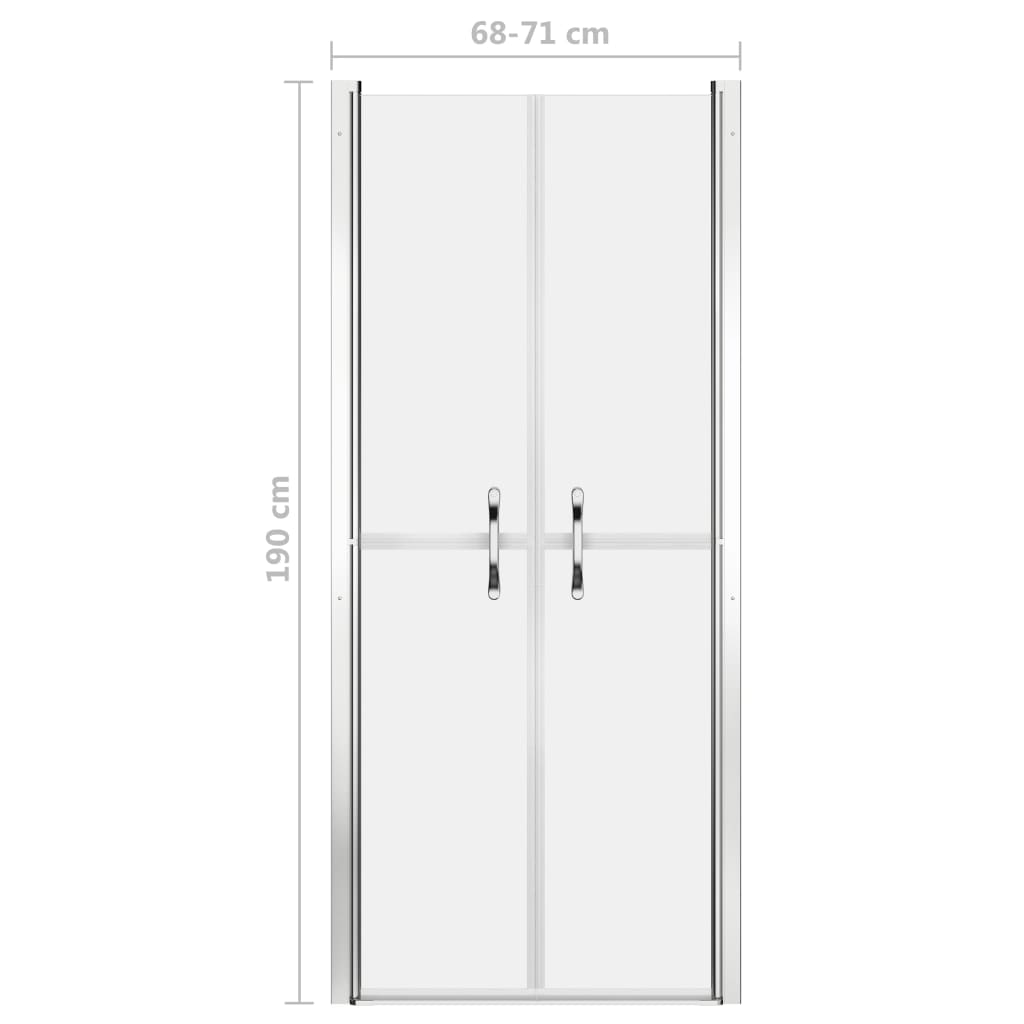 148792 vidaXL Shower Door Frosted ESG 71x190 cm