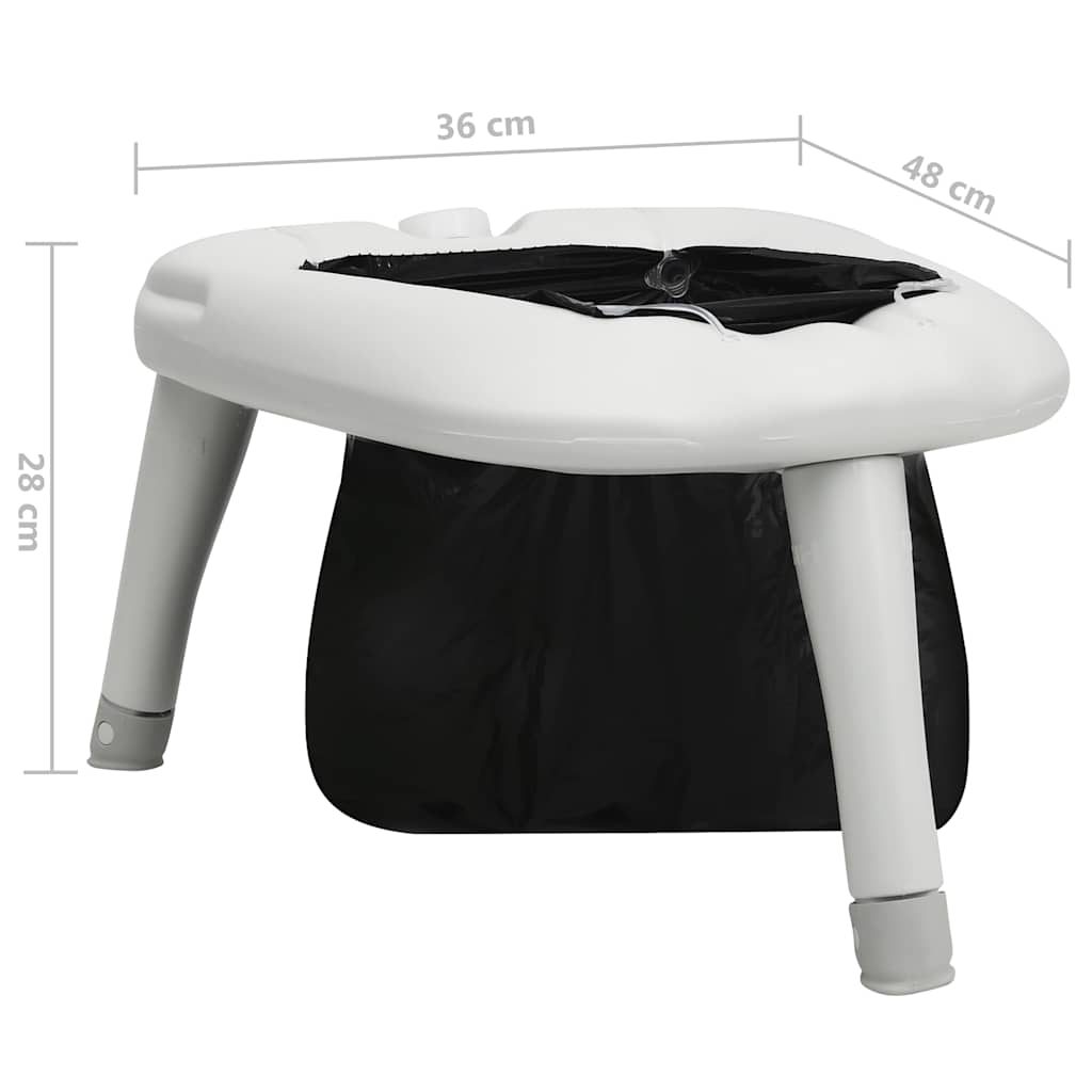 93019 vidaXL Camping Toilet with Bags 200 kg