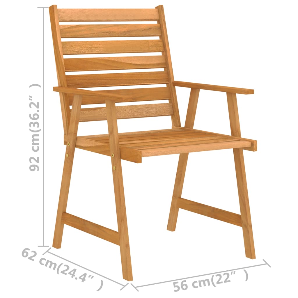 Outdoor Dining Set | Rich Warm Colour | Solid Acacia Wood | Large