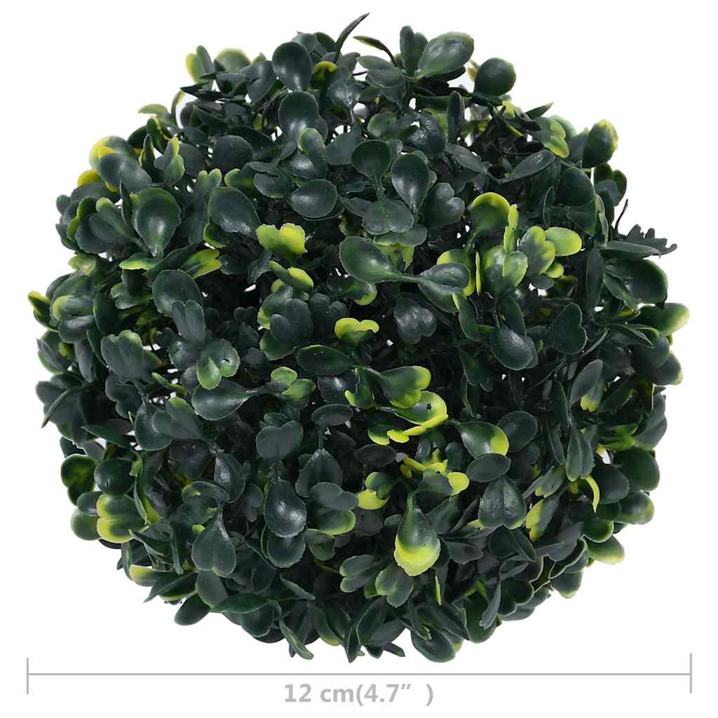 315467 vidaXL Artificial Boxwood Balls 4 pcs 12 cm