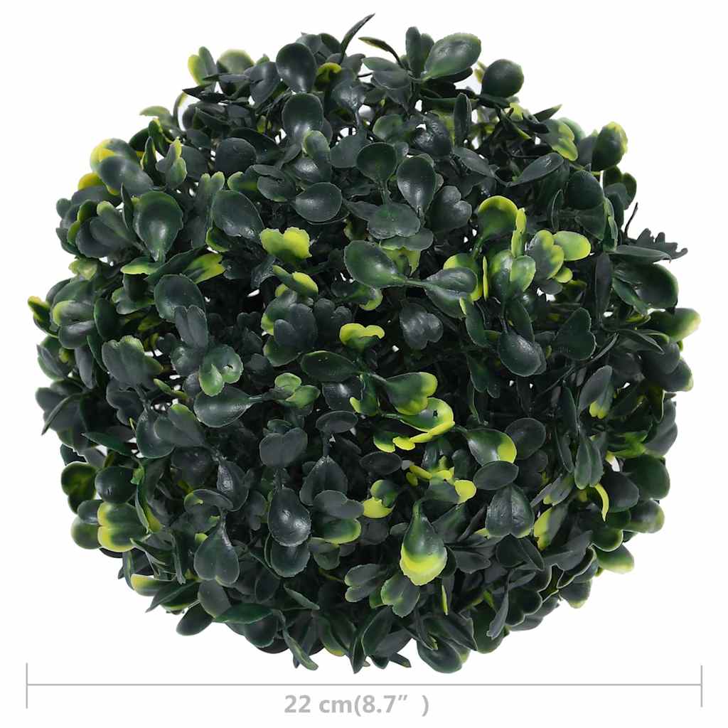 315468 vidaXL Artificial Boxwood Balls 2 pcs 22 cm