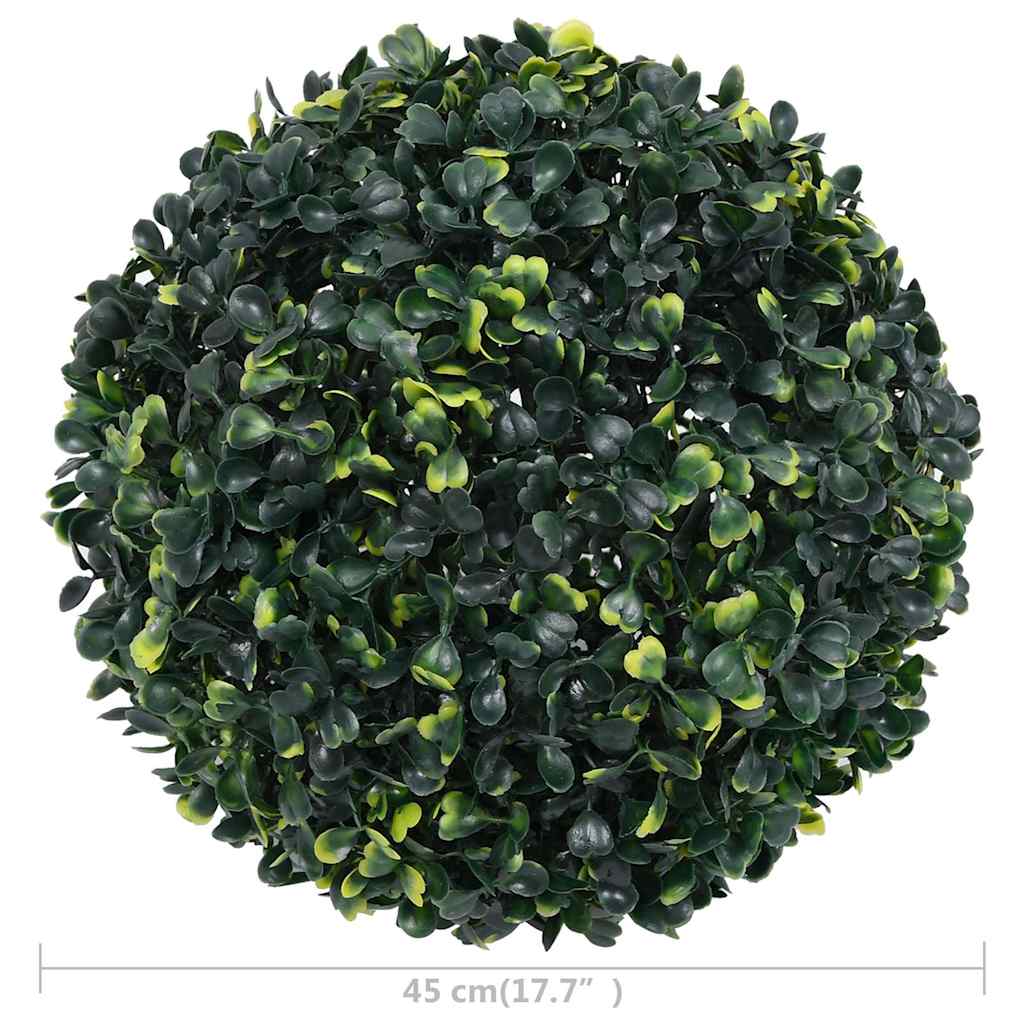 315469 vidaXL Artificial Boxwood Balls 2 pcs 45 cm