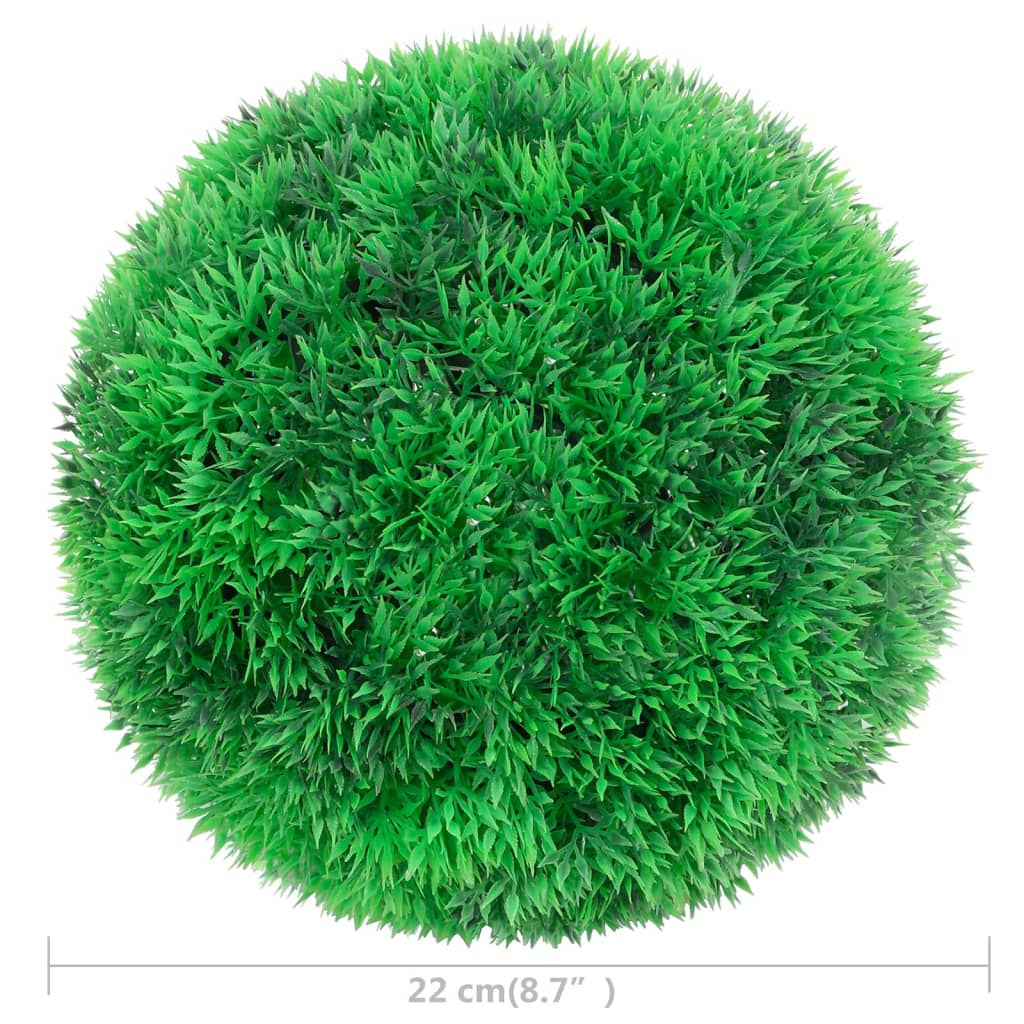 315478 vidaXL Artificial Boxwood Balls 2 pcs 22 cm