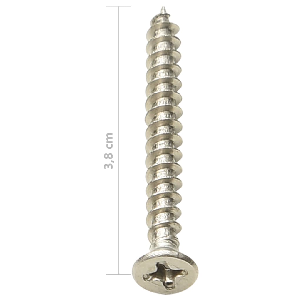 149004 vidaXL Decking Clips with Screws 200pcs Plastic and Stainless Steel304