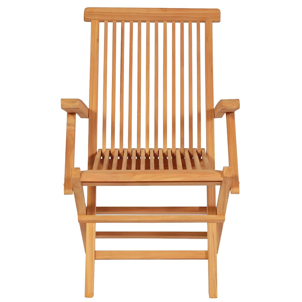 Garden Dining Set | Warm brown | Fine sanded teak hardwood | Foldable