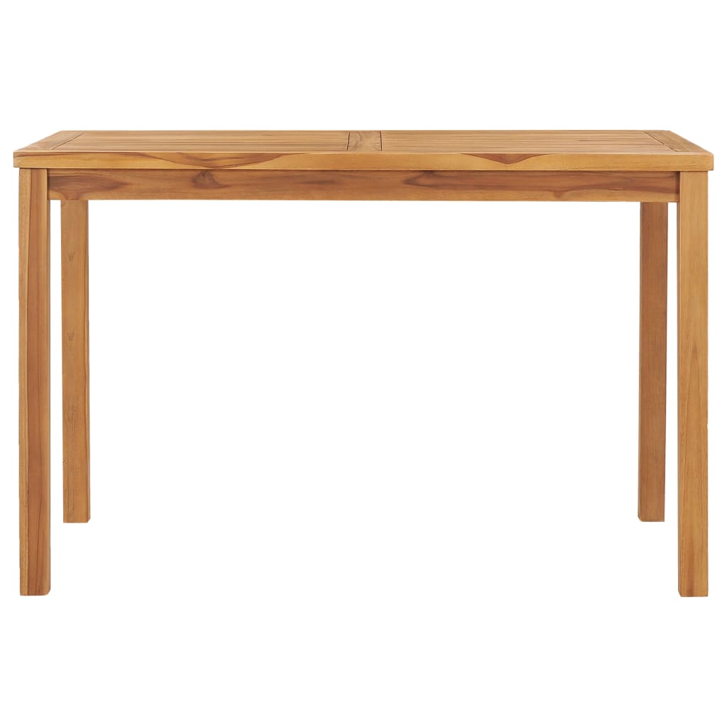 5 Piece Garden Dining Set 120x70 cm Solid Teak Wood