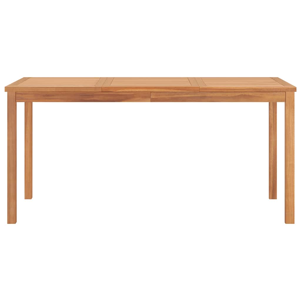 7 Piece Garden Dining Set 160x80 cm Solid Teak Wood