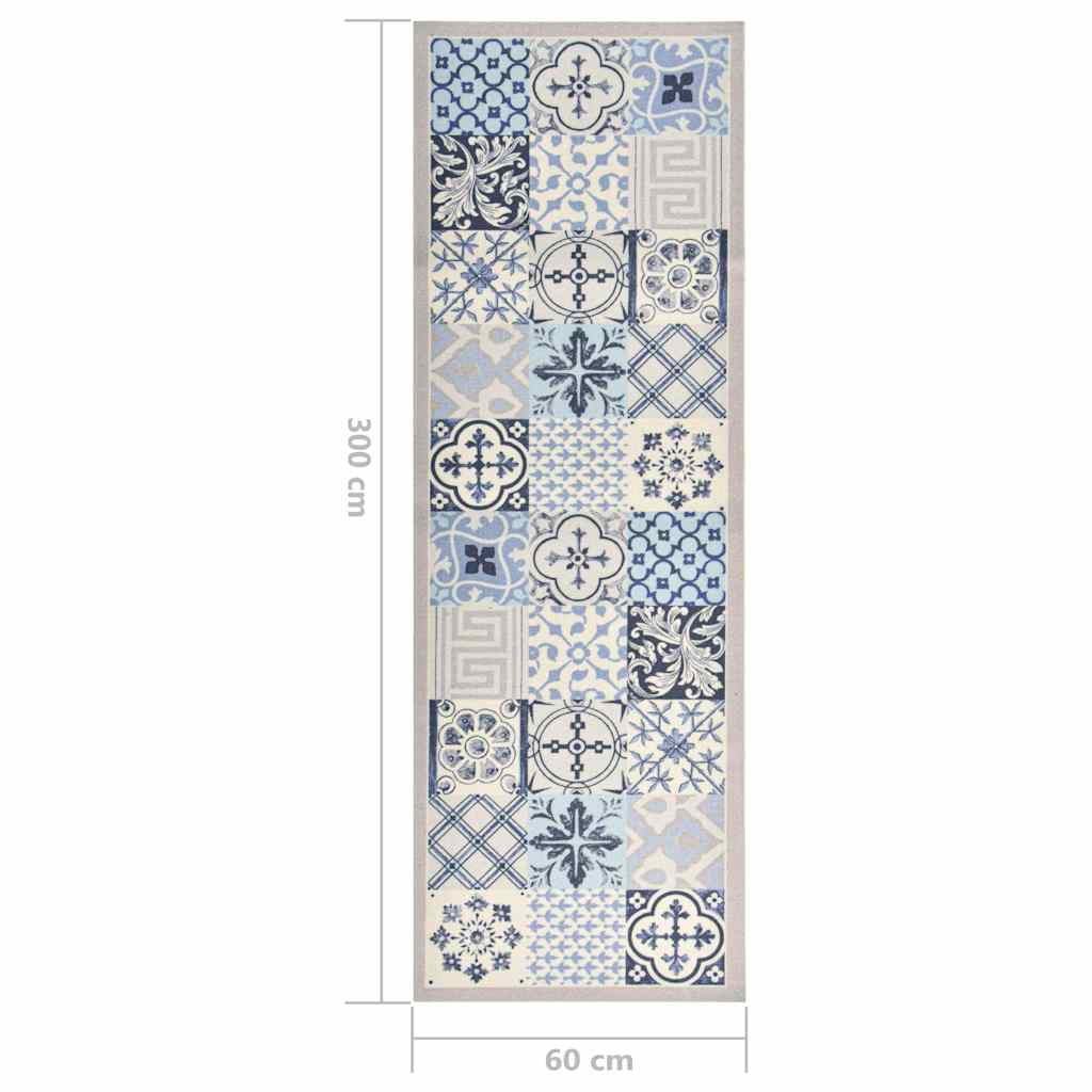 315956 vidaXL Kitchen Carpet Washable Mosaic 60x300 cm